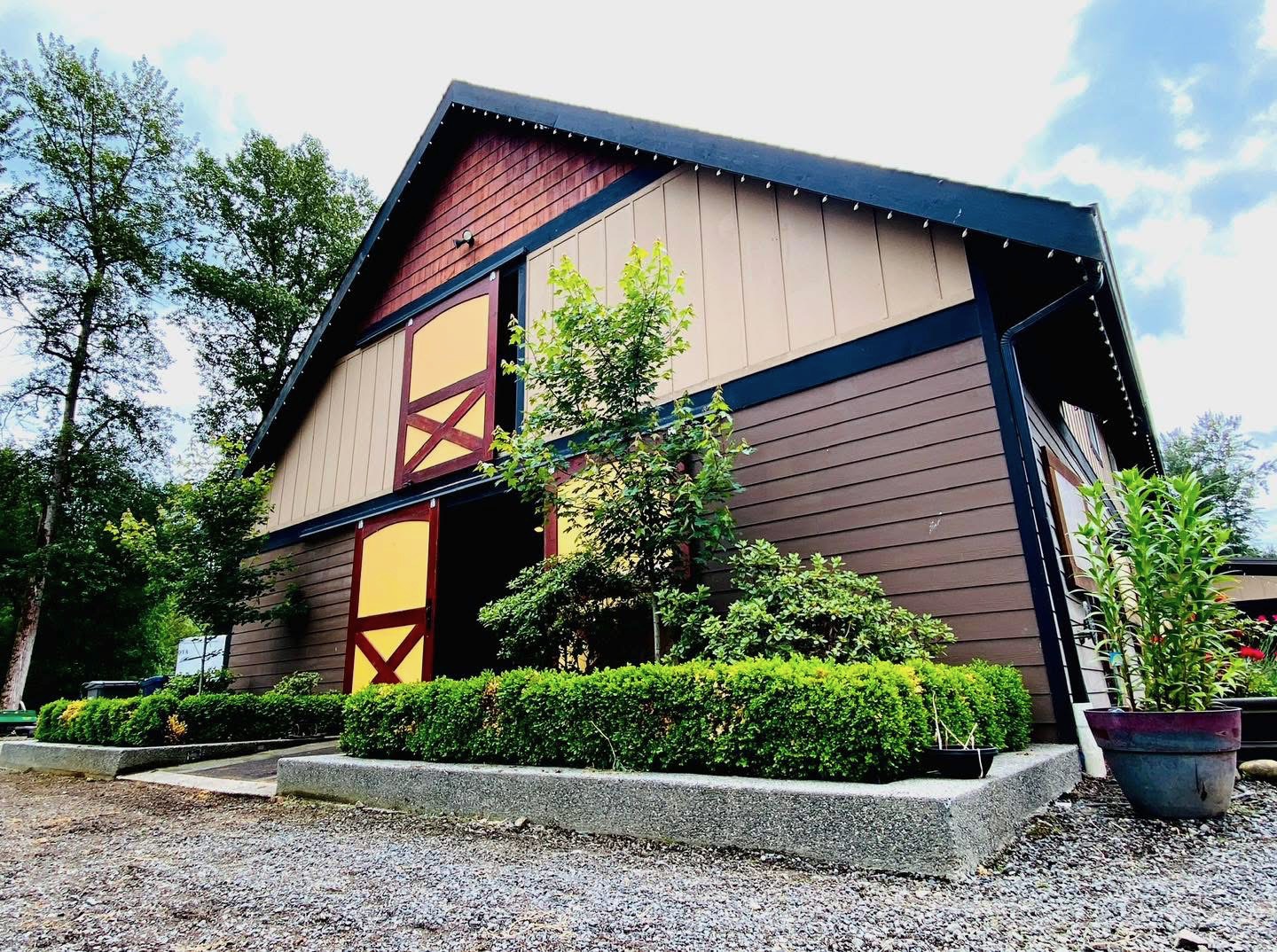 Off Broadway Farm — modern barn exterior in Snohomish, WA